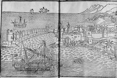 Rodosz – Bernard de Breydenbach „” Les Saintes Peregrinations” című könyvében alkotó: Unknown artist