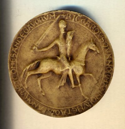 I. Oroszlánszívű Richárd (1157-1199) egy ellengerenda felé húzódik. alkotó: Unknown artist