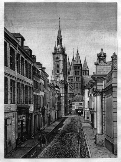 Rue Saint Martin (Abbaye Saint Martin) Tournay-ban (Tournai) Belgiumban 1882-ben alkotó: Unknown artist