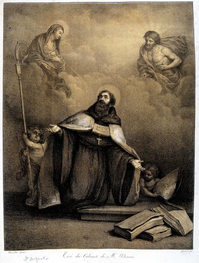 Szent Ágoston (354-430) - 19. század alkotó: Unknown artist