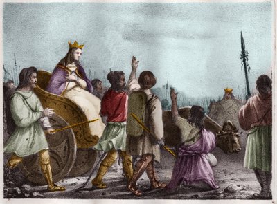 Szent Klotild, a frankok királynője (475-545. v.), 1. Clovis felesége. alkotó: Unknown artist