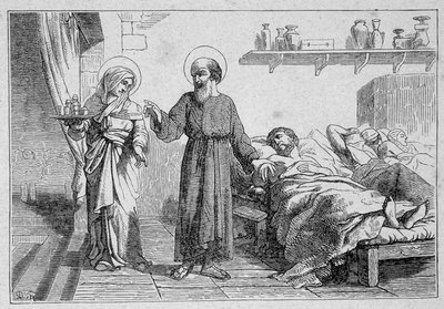 Szent Julián ispotályos és társai, mártírok alkotó: Unknown artist