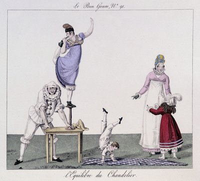 Saltimbanks: A gyertyatartó mérlege - „A jó műfajban””, deb. 19. század alkotó: Unknown artist