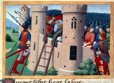 Chateau-Gaillard (Chateau Gaillard) ostroma Barbazan bérbeadása és szabadon bocsátása által alkotó: Unknown artist