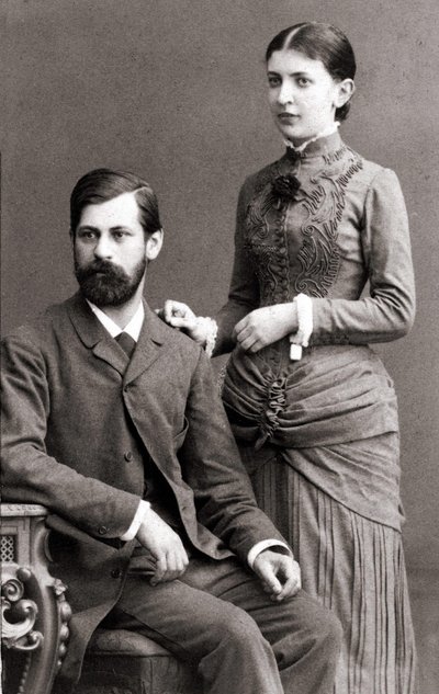 Sigmund Freud és felesége, Bernays Martha 1885 júniusában. alkotó: Unknown artist