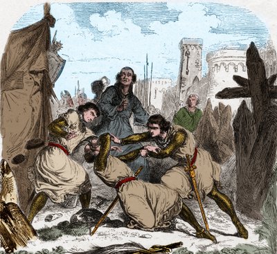 IV. Montfort-i Simon (1150-1218) francia arisztokrata halt meg, Toulouse székhelyén 1218-ban. alkotó: Unknown artist