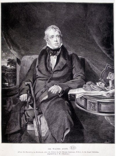 Sir John Walter Scott 1771/1832, angol író és költő. alkotó: Unknown artist