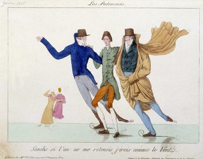 Korcsolyázók - Humoros rajz alkotó: Unknown artist