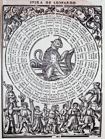 Sphere du Leopard „” Triomphe de la fortune” (Szerencse diadala), Sigismondo Fanti (16. század) 1526 Velence, Marsi könyvtár alkotó: Unknown artist