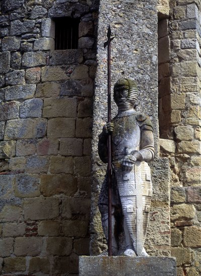 Egy kathar harcos szobra a Lauragais-i avignonet ajtaján (31). alkotó: Unknown artist