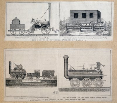 Stephenson „rakéta” mozdonya alkotó: Unknown artist