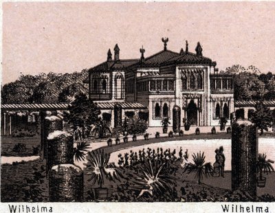 Stuttgart, Németország: kilátás Wilhelmára. in "" A világ 168 nézetet szemléltet"" Keltezés nélküli (19. század vége) alkotó: Unknown artist