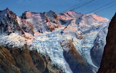 Telepherique Planpraz-le-Brevent Chamonix, Haute-Savoie, Rhone-Alpes, Franciaország alkotó: Unknown Artist