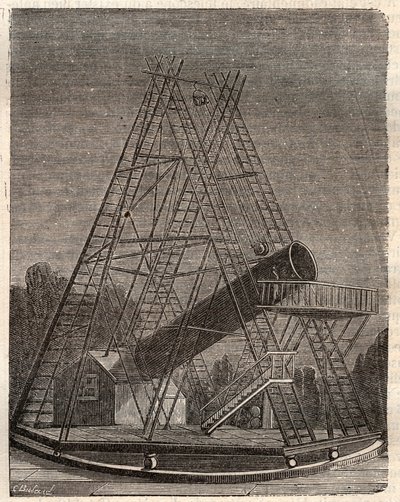 Teleszkóp, William Herschel (Friedrich Wilhelm Herschel alkotó: Unknown artist