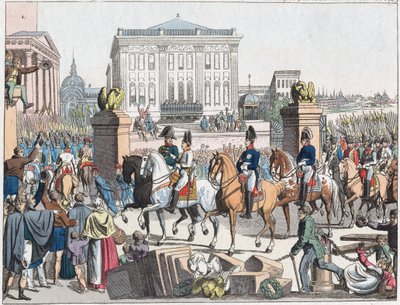 A szövetséges erők március 31-én vonulnak be Párizsba alkotó: Unknown artist