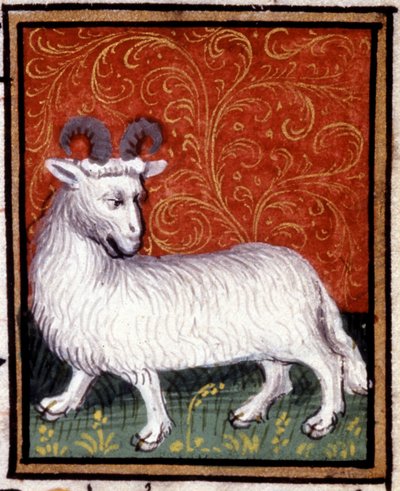 A Kos. Miniatűr horoszkóp. 15. századi kézirat. Bibl. Trivulziana, Milánó. alkotó: Unknown artist