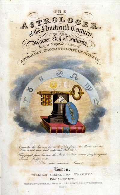 A tizenkilencedik század asztrológusa. Értekezés az asztrológiáról és az okkult tudományokról. 1825. alkotó: Unknown artist