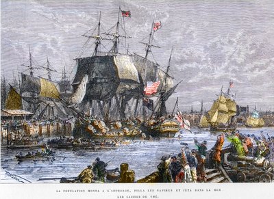 Boston Tea Party, december 16 alkotó: Unknown artist