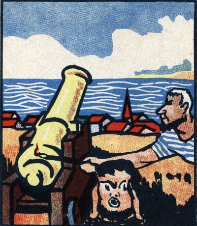 A breszti mennydörgés, francia lokáció. kromolitográfia, 20. század eleje alkotó: Unknown Artist