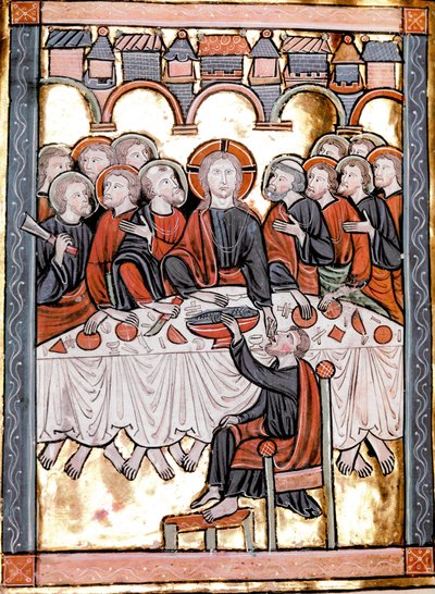 Az Utolsó vacsora a „The Book of Psalms um calendar” vagy „Psaltier à l
