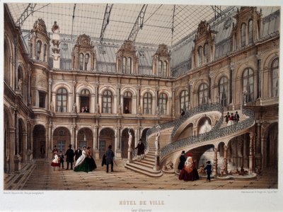 A Hotel de Ville de Paris Honneur címe - litográfia alkotó: Unknown artist
