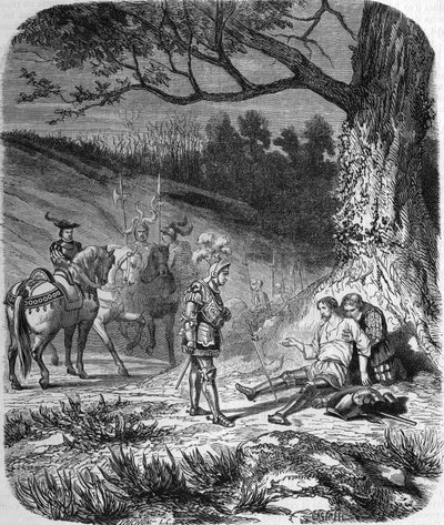 Bourbon és Bayard hercege haldoklik alkotó: Unknown artist