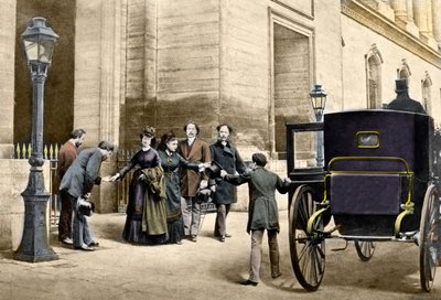 Eugenie császárnő száműzetésbe megy Párizsból, szeptember 4-én alkotó: Unknown artist