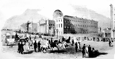 A Négy Bíróság. Dublin. 19. századi metszet. alkotó: Unknown artist