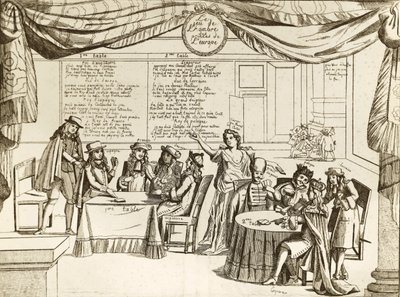 Európa Hercegei Hombre játéka - Hombre, a nemzetközi politika metaforája - 1685 - Európát az ellenőrizetlen uralkodók darabokra vágják, akik saját tulajdonukként „játsszák” területeiket - A szatíra a Regensburgi Treve, si alkotó: Unknown artist