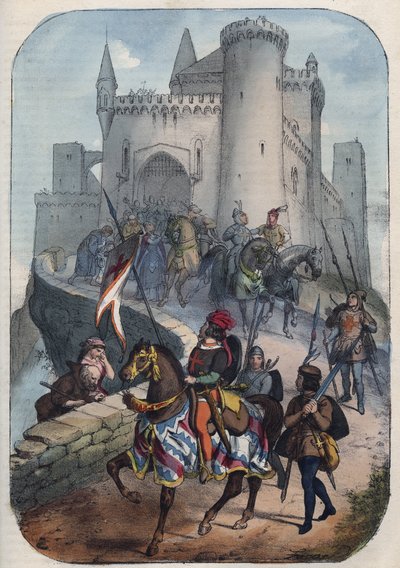 A langobardok a 11. század végén indulnak az első keresztes hadjáratra - alkotó: Unknown artist