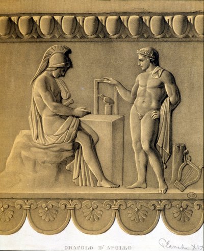 Apollo Oracle - egy görög dombormű fakszimile alkotó: Unknown artist