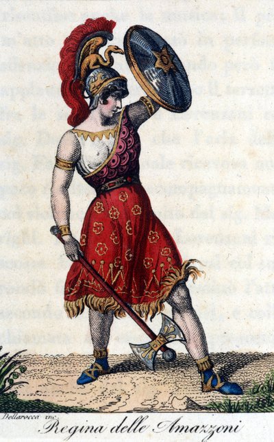 Az amazonok királynője. Operafüzet illusztrációja. 19. század. alkotó: Unknown artist