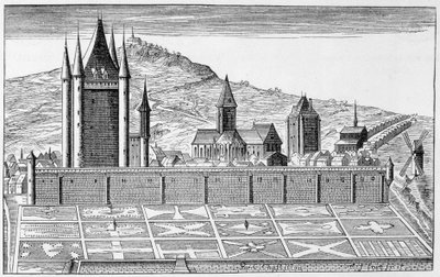 A Templom tornya, Párizs topográfiájának nyomatából - metszet alkotó: Unknown artist