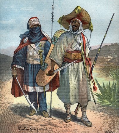 A tuaregek 1892-ben. alkotó: Unknown artist