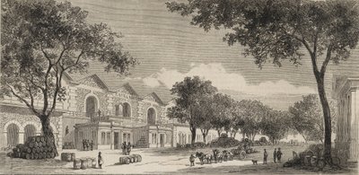 A borraktár Párizsban 1861-ben - Eaux de vie kerület alkotó: Unknown artist