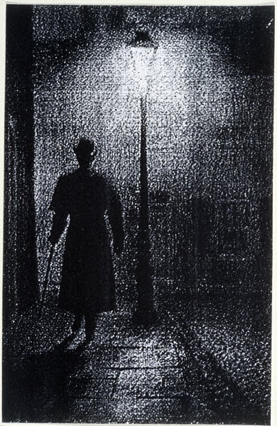 London éjszakai utcáinak hangulata, 19. század vége alkotó: Unknown artist