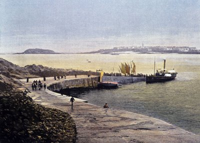 A Saint-Malo-öböl Dinardból - Franciaországban. Akvarellek Utazási emlékek”, sd. 19. század alkotó: Unknown artist