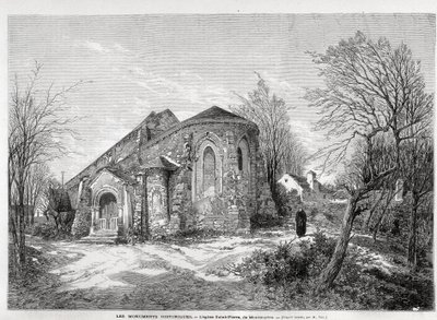 A Saint Pierre de Montmartre-templom - „Az illusztrált világban” 1873.05.04-től alkotó: Unknown artist