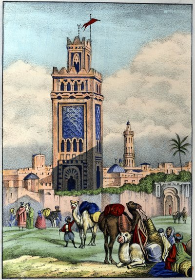 Oran város Algériában 1840-ben. Léon Galibert „L