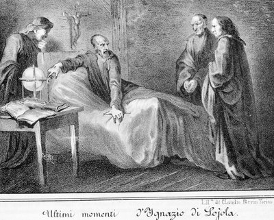 Loyolai Szent Ignác (1491-1556), a Jézus Társaság alapítója halála. alkotó: Unknown artist