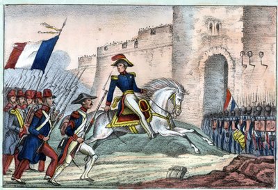 A francia hadsereg bevonulása Algírba július 5-én alkotó: Unknown artist