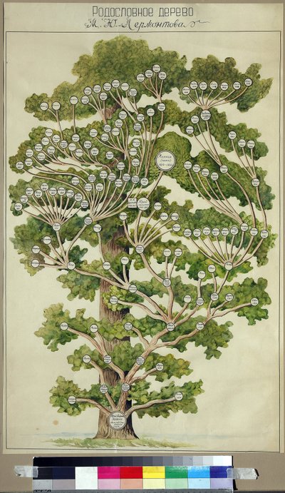 Mihail Lermontov (1814-1841) családfája alkotó: Unknown Artist