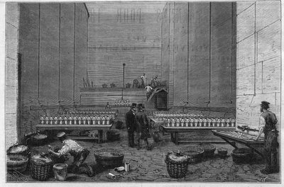 Az Opera Garnier nagy elektromos helyisége vagy kétszáz Bunsen akkumulátor lehetővé teszi az elektromos nap sugarainak kivetítését alkotó: Unknown artist
