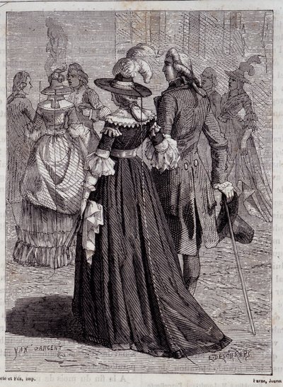 A párizsi hölgyek villámkalapja 1778-ban – Louis Figuier „A tudomány csodái” című művében alkotó: Unknown artist