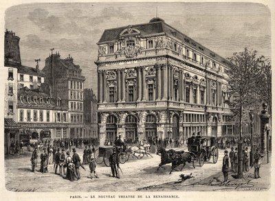 Az új reneszánsz színház Párizsban 1873-ban. alkotó: Unknown artist