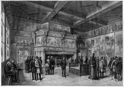 Der neue Raum des Musée de Cluny in Paris im Jahr 1883 von Unknown artist