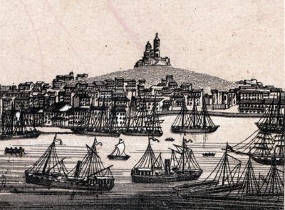 Marseille régi kikötője a „A világ 168 nézetet illusztrál” című filmben, dátum nélkül (19. század vége) alkotó: Unknown artist