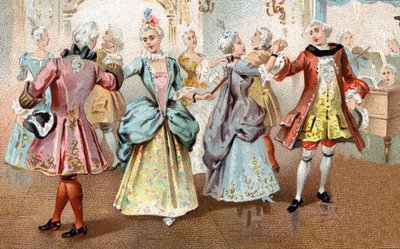 A paván XV. Lajos alatt. alkotó: Unknown artist