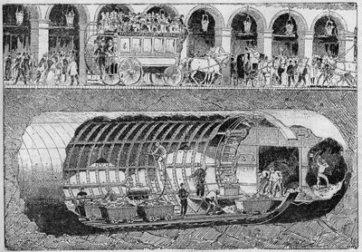 A Rivoli utca alatti út áttörése 1895-ben. alkotó: Unknown artist