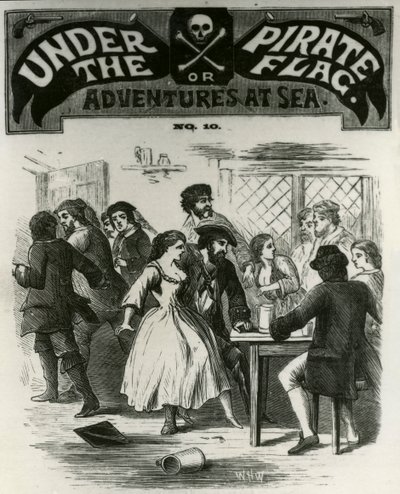 "A forgó kalózokat megijeszti Gibbs szelleme" Charles Gibbs, a Rhode Island-i kalóz alkotó: Unknown artist
